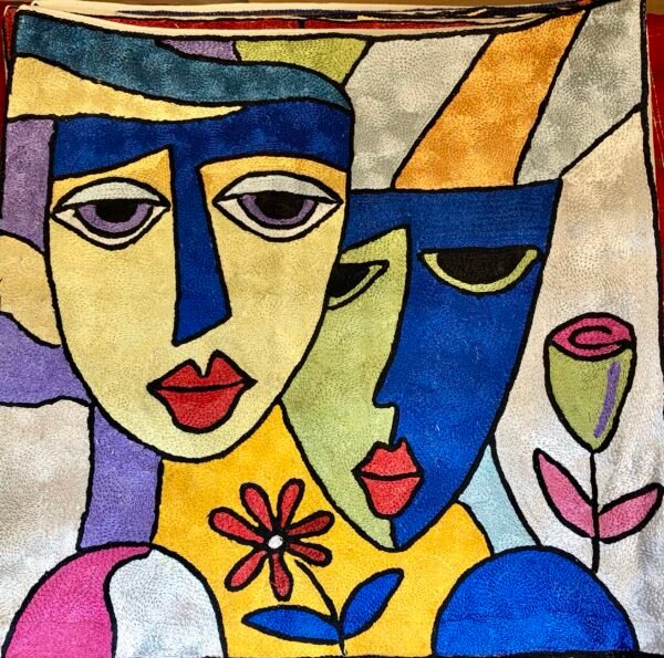 Silk Handmade  Cushion Cover