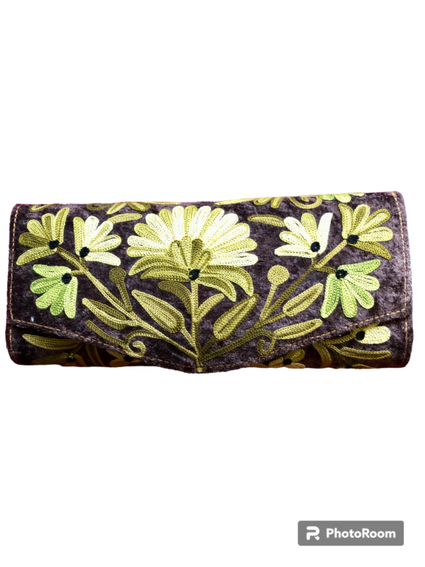 Embroidered Handmade Leather Wallet
