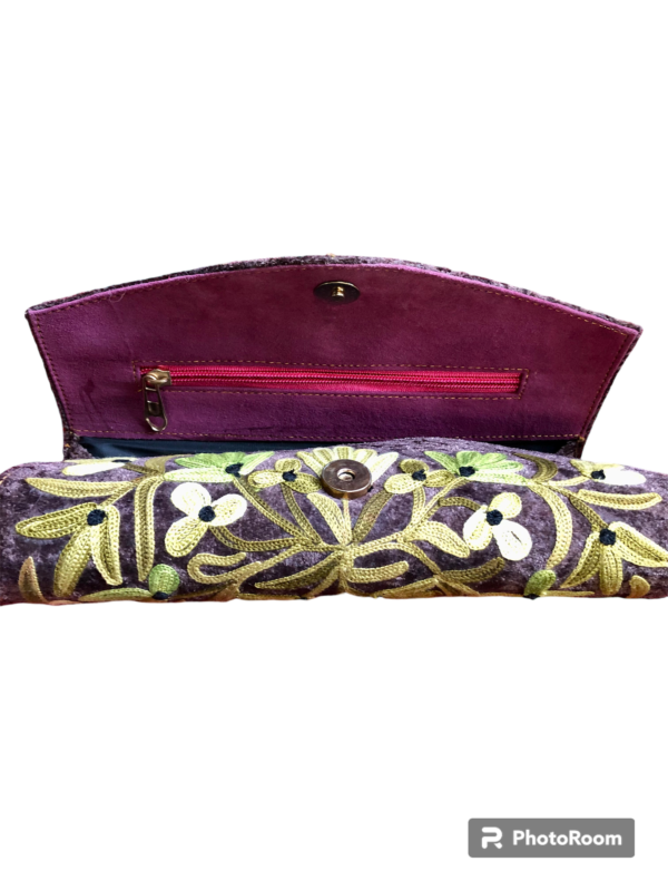 Embroidered Handmade Leather Wallet - Image 2