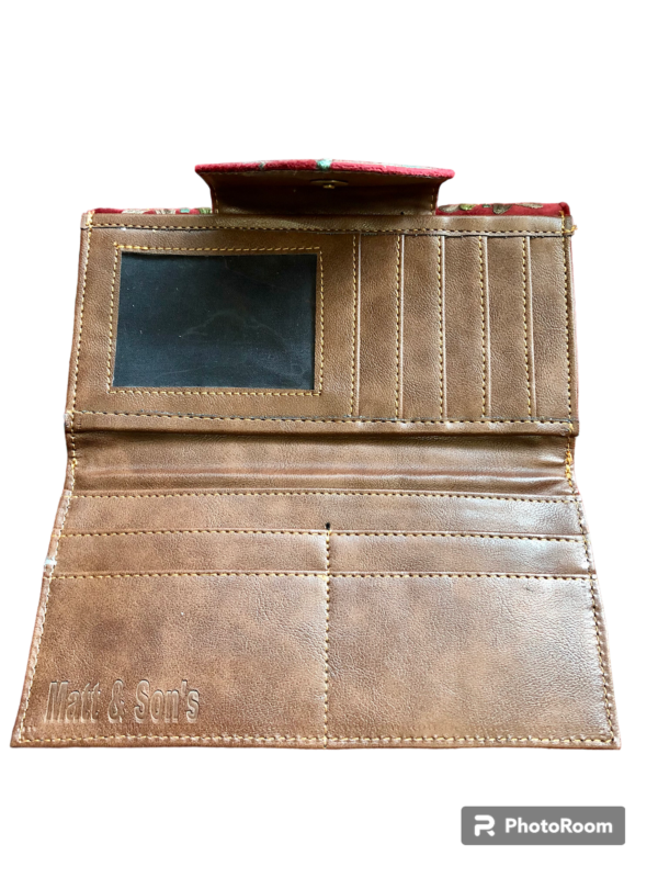 Double Sided Handmade Leather Wallet - Image 3