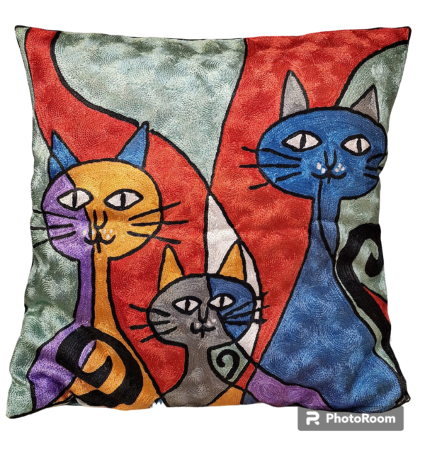 Silk Handmade  Cushion Cover