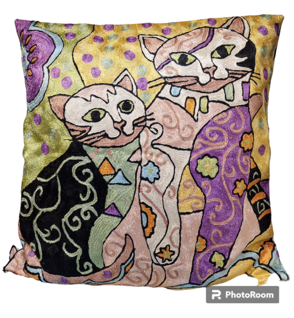 Silk Handmade  Cushion Cover