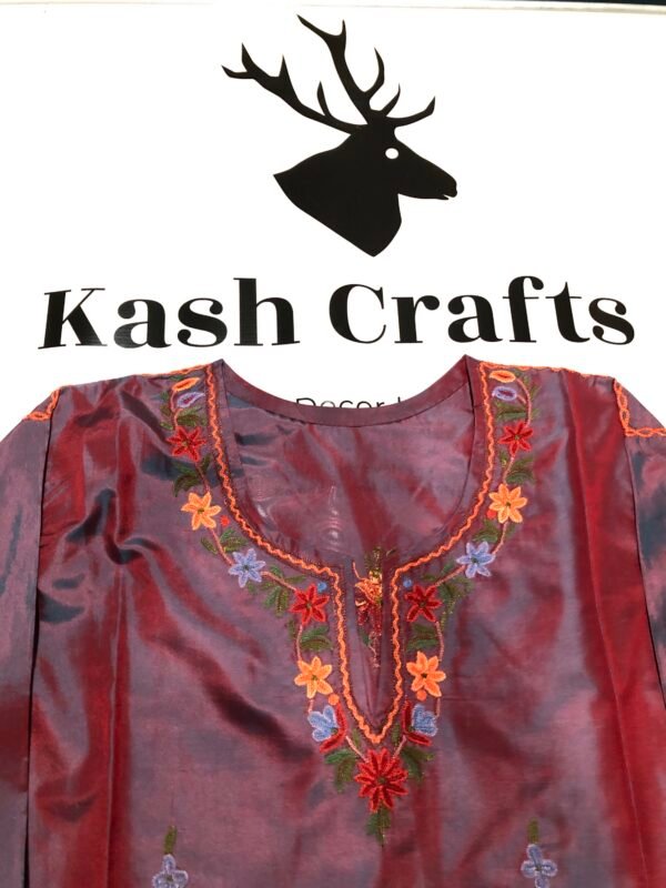 Hand Embroidered Silk Tops