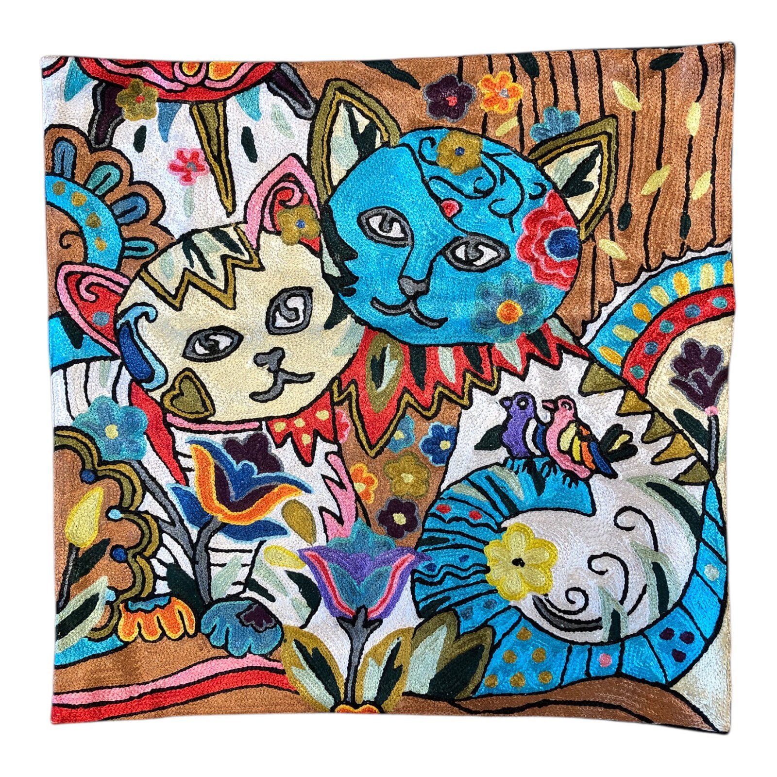 “Miró’s Garden Whimsy” – Handmade Cushion Cover