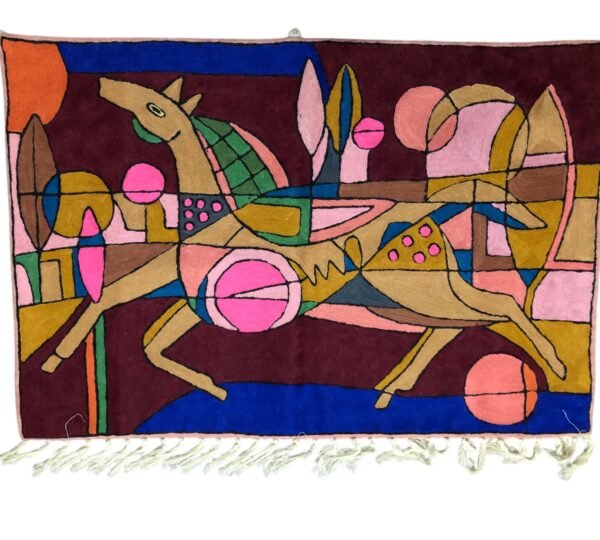Handmade Crewel Wall Hanging
