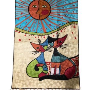 Handmade Crewel - Cat Wall Hanging