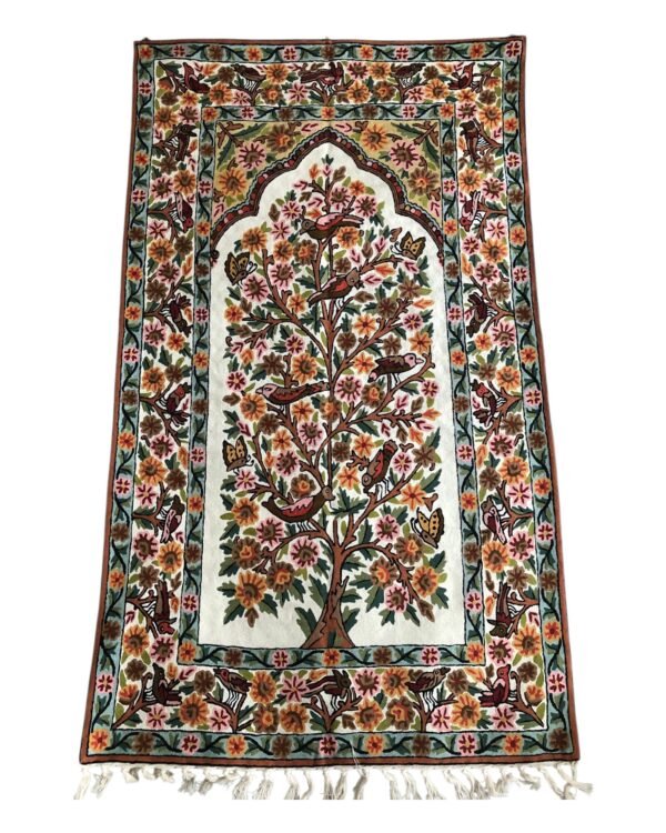 Tree of Whimsy – Handmade Kashmiri Crewel Rug