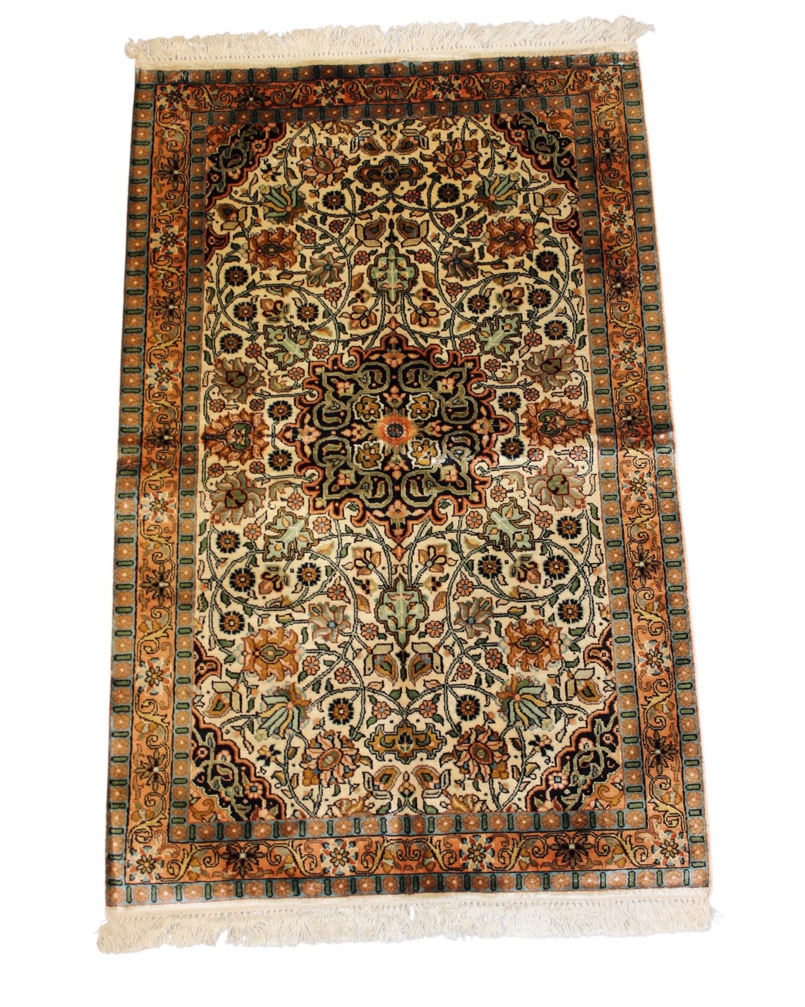 Autumn Bloom Silk Rug