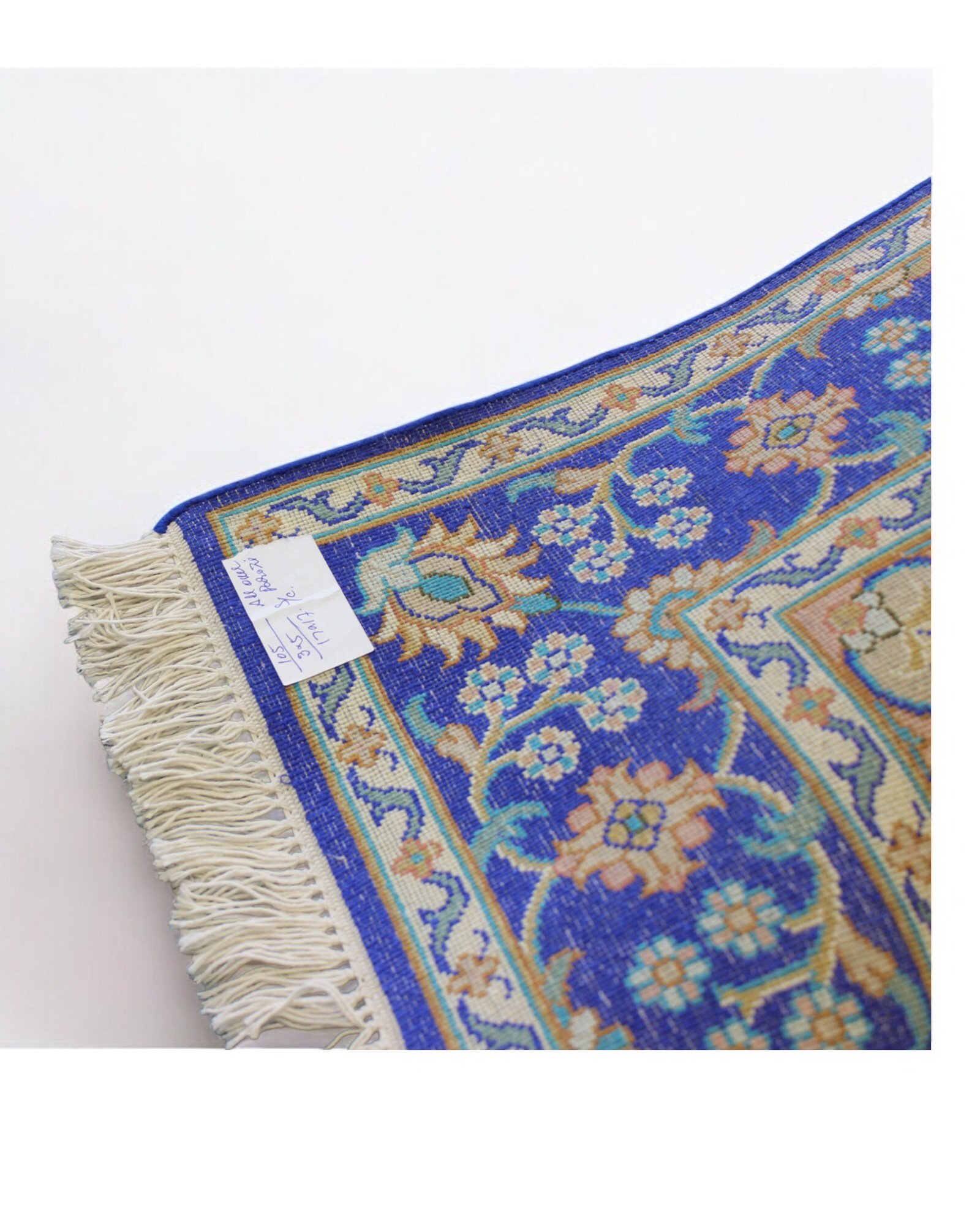 “Turquoise Garden of Isfahan: A Kashmiri Silk Reverie” - Image 5