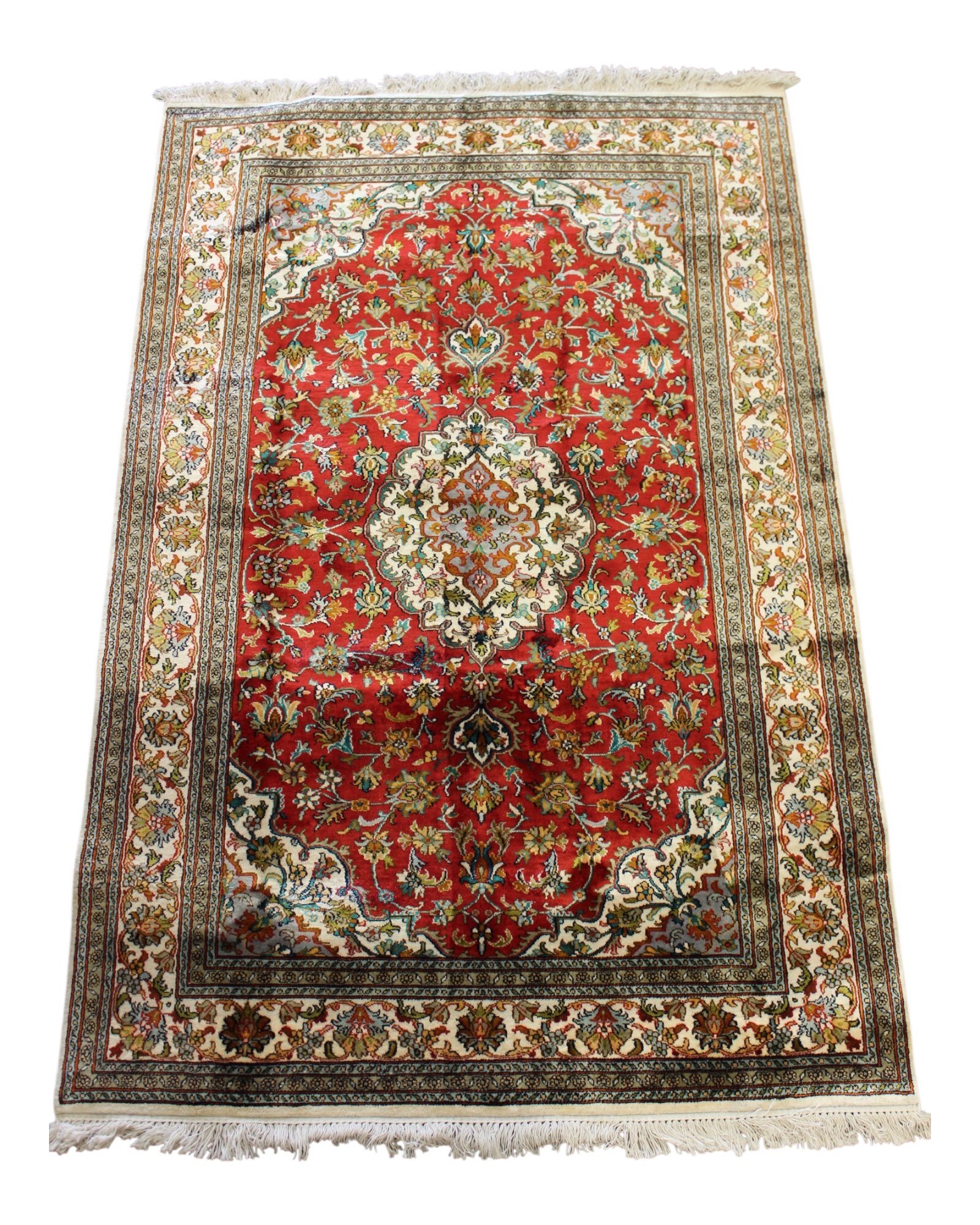 “The Crimson Herati: A Kashmiri Ode to Persian Grace” - Image 3