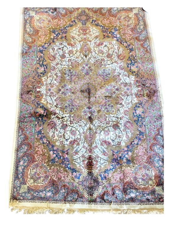 Imperial Bloom – Persian Silk Rug (183cm x 122cm)