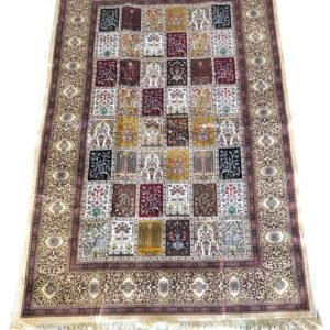 Majestic Mosaic – Persian Silk Rug (6ft x 4ft / 183cm x 122cm)