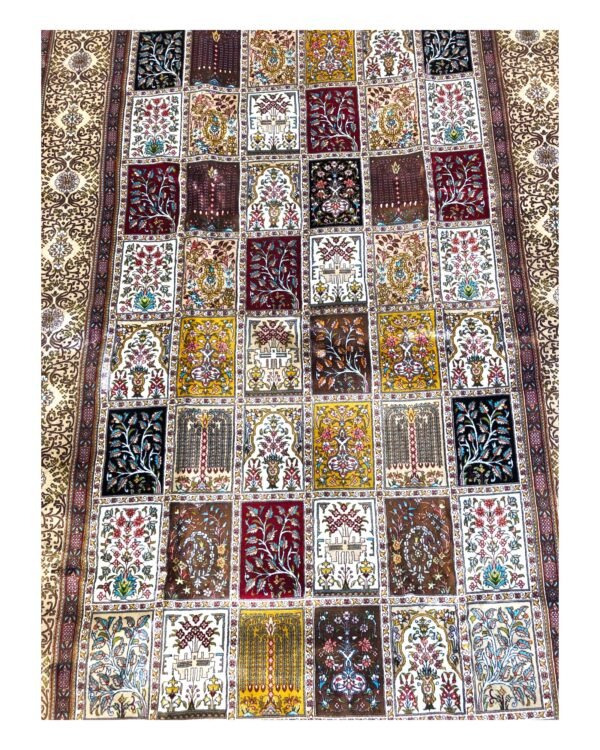 Majestic Mosaic – Persian Silk Rug (6ft x 4ft / 183cm x 122cm) - Image 2