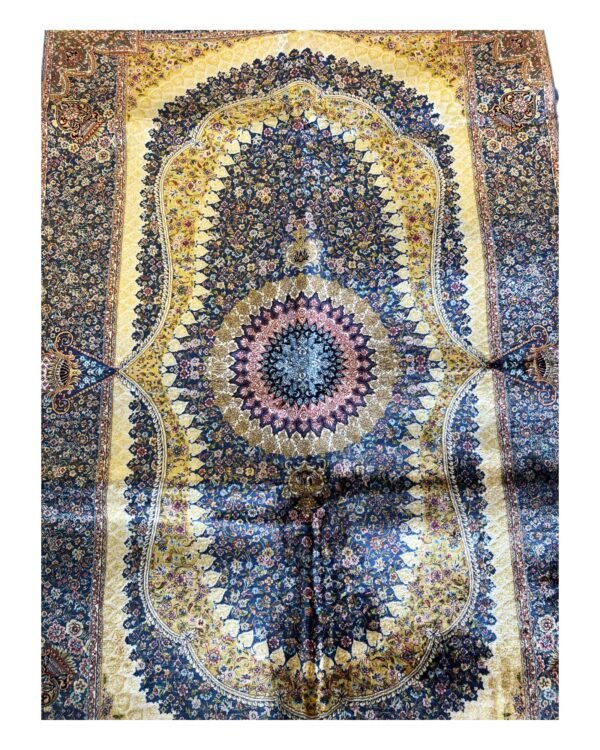 Garden of Light – Persian Silk Rug (5ft x 3ft / 152cm x 91cm) - Image 2