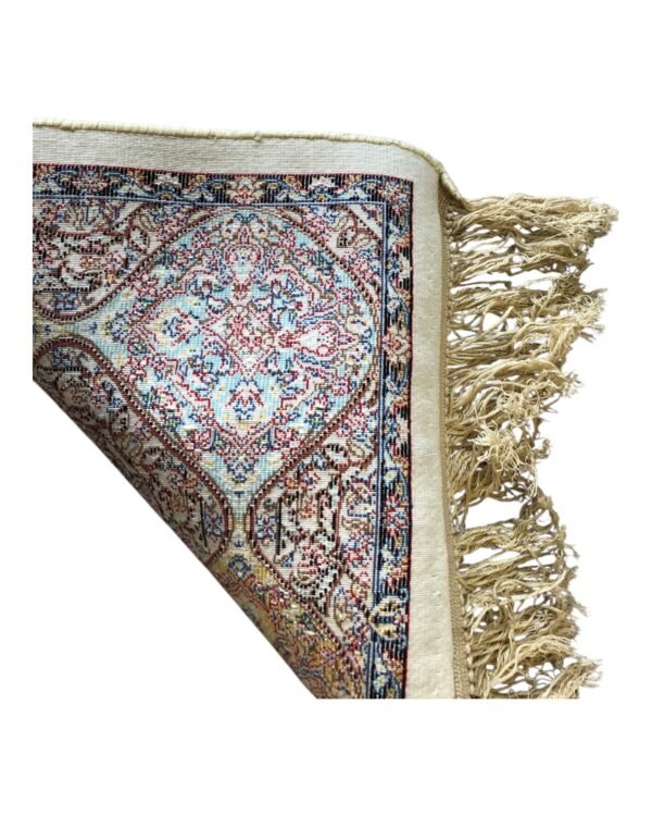 Kaleidoscope of Kerman – Persian Silk Rug (2ft x 3ft / 61cm x 91cm) - Image 4