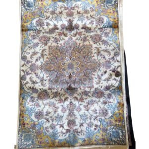 Celestial Bloom – Persian Silk Rug (2ft x 3ft / 61cm x 91cm)