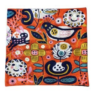 “Whimsy in Flight” – Laurel Burch-Inspired Handmade Cushion Cover