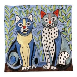 “Leaflight Companions” – Rosina Wachtmeister-Inspired Handmade Cushion Cover