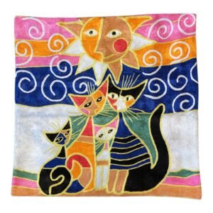 “Sunrise Serenade” – Rosina Wachtmeister-Inspired Handmade Cushion Cover