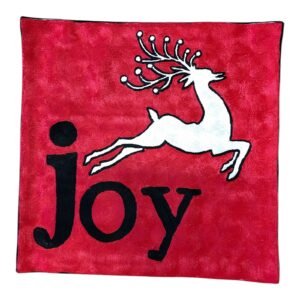 “Joy in Motion” – Handmade Holiday Cushion Cover from Kashmir