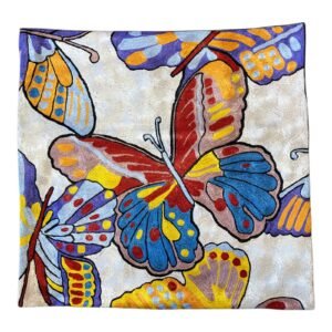 “Wings of Whimsy” – Laurel Burch-Inspired Handmade Cushion Cover