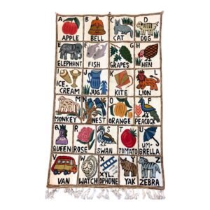 “Alphabet Orchard” – Handmade ABC Wall Hanging for Curious Minds