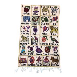 “ABC Garden” – Handmade Alphabet Wall Hanging for Nurseries