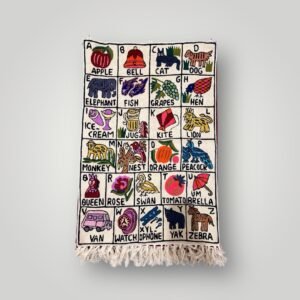 “Alphabet Orchard” – Handmade ABC Wall Hanging for Curious Minds