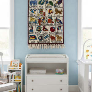 “ABC Garden” – Handmade Alphabet Wall Hanging for Nurseries