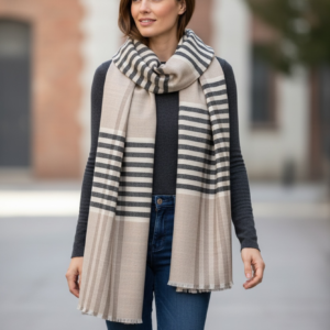 Pure Hand‑Spun & Hand‑Woven Pashmina Scarf – Exclusively Crafted for Kash Crafts UK