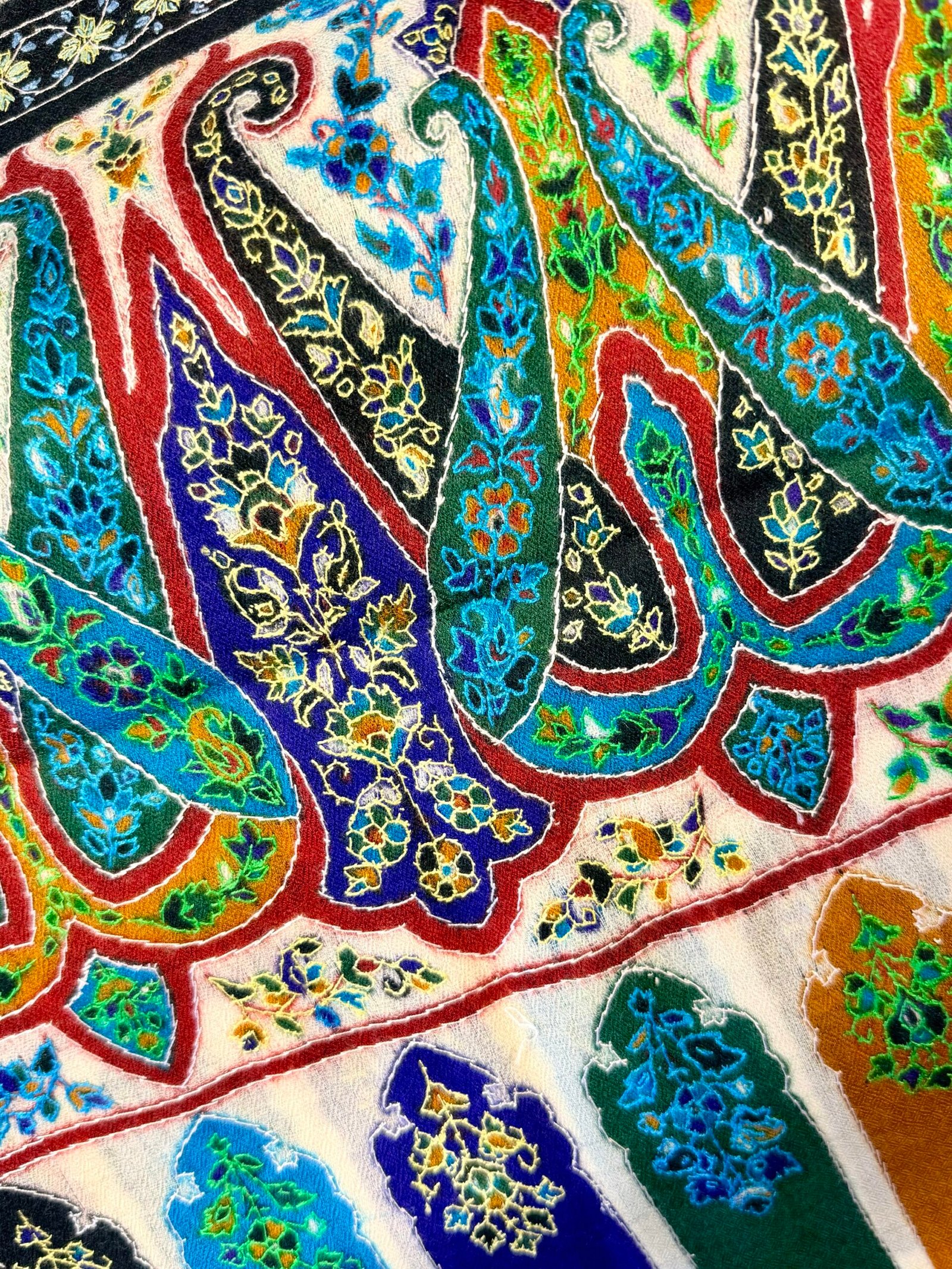 Cashmere Sozni Hand‑Embroidered Scarf - Image 17